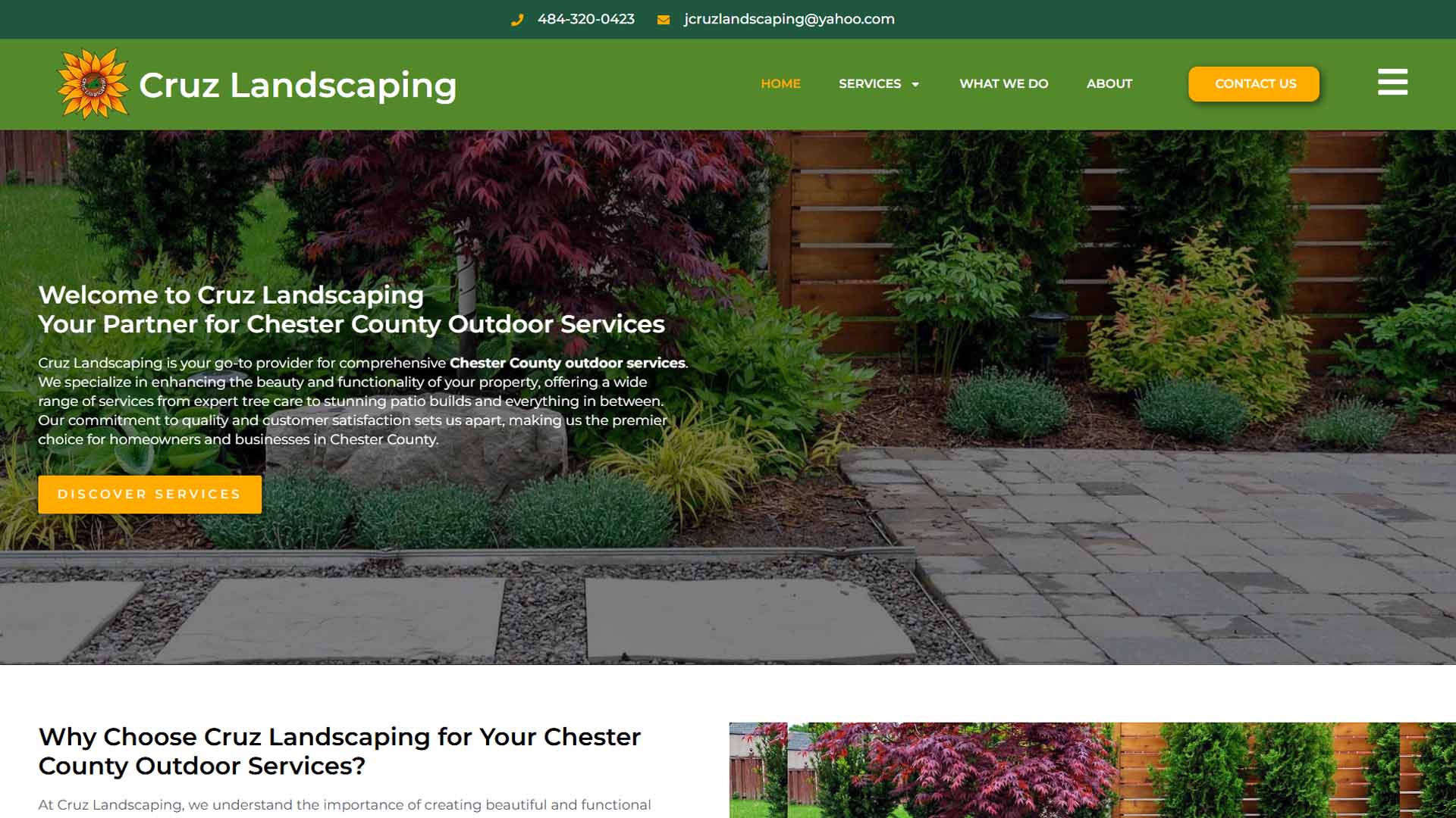 website jjcruzlandscaping.com